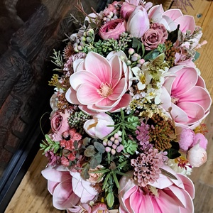 Magnóliás asztaldísz - otthon & életmód - dekoráció - asztal és polc dekoráció - asztaldísz - Meska.hu