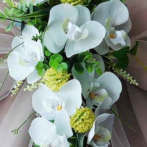 Phalaenopsis orchideás menyasszonyi csokor - esküvő - menyasszonyi- és dobócsokor - Meska.hu