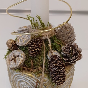 Karácsonyi asztaldÍsz - karácsony - adventi díszek - adventi asztaldísz - Meska.hu