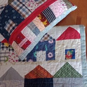 Zerowaste steppelt gyermek takaró és párnahuzat, Baba - mama, Baba ágynemű, Babatakaró, gyerek pléd, Patchwork, foltvarrás, MESKA