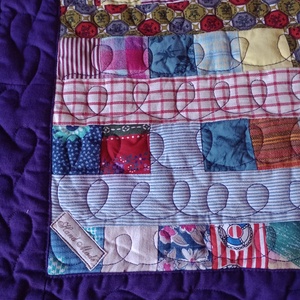 Zerowaste patchwork steppelt takaró  - otthon & életmód - lakástextil - felnőtt takaró, pléd - Meska.hu