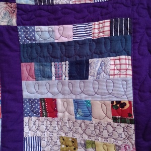 Zerowaste patchwork steppelt takaró  - otthon & életmód - lakástextil - felnőtt takaró, pléd - Meska.hu