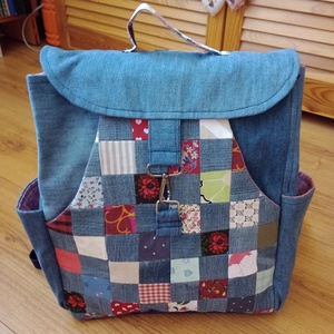 Hátizsák , Táska & Tok, Hátizsák, Hátizsák, Varrás, Patchwork, foltvarrás, MESKA