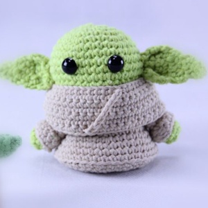 Baby Yoda - Grogu horgolt figura - játék & sport - plüssállat & játékfigura - más figura - Meska.hu