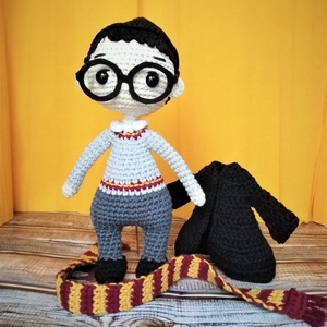 Harry Potter horgolt figura - játék & sport - plüssállat & játékfigura - ember - Meska.hu