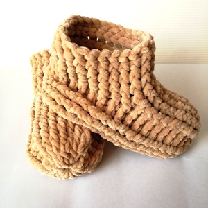 Horgolt mamusz - ruha & divat - cipő & papucs - mamusz & házicipő - Meska.hu