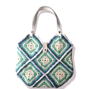 Horgolt táska - Granny Square  - táska & tok - kézitáska & válltáska - válltáska - Meska.hu