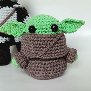 Baby Yoda - Grogu horgolt figura - játék & sport - plüssállat & játékfigura - más figura - Meska.hu
