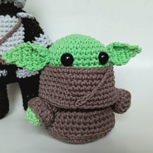 Baby Yoda - Grogu horgolt figura - játék & sport - plüssállat & játékfigura - más figura - Meska.hu