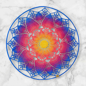 Horgolt mandala - 60 cm átmérő , Otthon & Életmód, Dekoráció, Spiritualitás, Mandala, Horgolás, MESKA