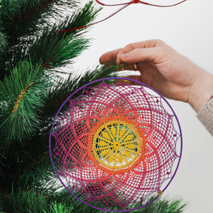 Horgolt mandala - 60 cm átmérő - otthon & életmód - dekoráció - spiritualitás - mandala - Meska.hu