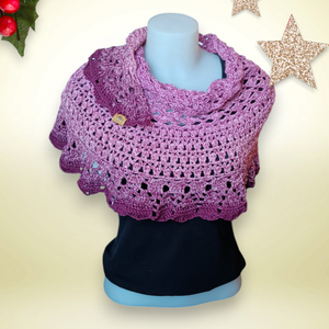 Horgolt vastag kendő - sál - Marina, Ruha & Divat, Sál, Sapka, Kendő, Sál, Horgolás, MESKA