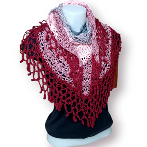 Horgolt kendő - Karnevál  - ruha & divat - sál, sapka, kendő - kendő - Meska.hu