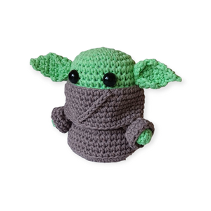 Baby Yoda - Grogu horgolt figura - játék & sport - plüssállat & játékfigura - más figura - Meska.hu