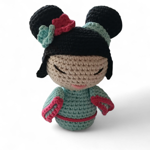 Japán kislány amigurumi figura, Játék & Sport, Plüssállat & Játékfigura, Ember, Horgolás, Varrás, MESKA