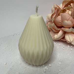 Körte alakú formagyertya , Otthon & Életmód, Gyertya, illat, aroma, Gyertya, Gyertya-, mécseskészítés, MESKA