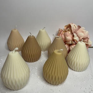 Körte alakú formagyertya  - otthon & életmód - gyertya, illat, aroma - gyertya - Meska.hu