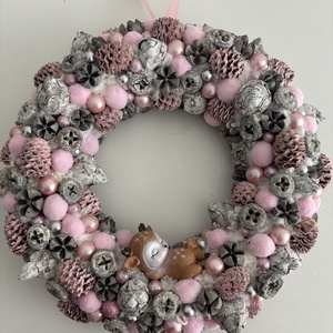 Karácsonyi ajtódísz, Karácsony, Adventi díszek, Adventi ajtódísz, Virágkötés, MESKA