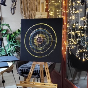 Pontfestés/mandala, Otthon & Életmód, Dekoráció, Spiritualitás, Mandala, Festészet, MESKA