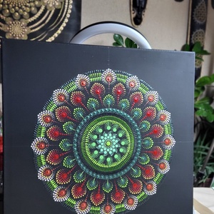 Lüktető erőtér mandala, Otthon & Életmód, Dekoráció, Spiritualitás, Mandala, Festészet, MESKA