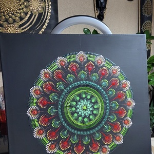 Lüktető erőtér mandala - otthon & életmód - dekoráció - spiritualitás - mandala - Meska.hu