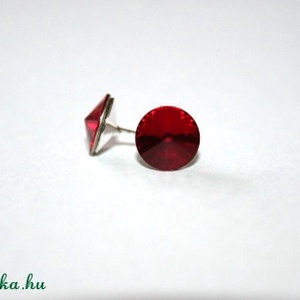 925-ös ezüst alapon swarovski kristály - Piros -  - Meska.hu