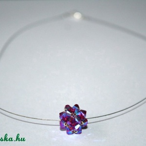 Leila hercegnő - Swarovski bogyós lánc,  fuchsia -  - Meska.hu