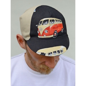 Serin Volkswagen T2 hippi busz mintás kerékpáros sapka ss2015 -  - Meska.hu