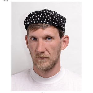 Serin fekete-fehér csillagos kerékpáros sapka ss2015 - ruha & divat - sál, sapka, kendő - sapka - Meska.hu