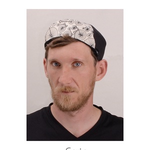 Serin Velocipéd mintás biciklis sapka - ruha & divat - sál, sapka, kendő - sapka - Meska.hu