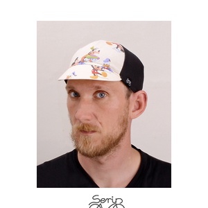 Serin Miki egér mintás biciklis sapka - ruha & divat - sál, sapka, kendő - sapka - Meska.hu