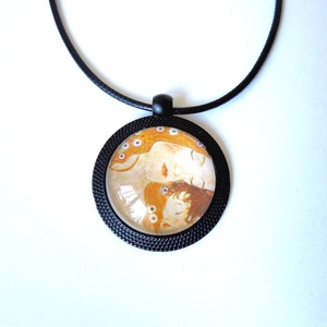 Klimt: Anya gyermekével medál fülivel - ékszer - ékszerszett - Meska.hu