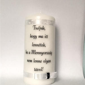 Emlék gyertya esküvőre, Esküvő, Dekoráció, Gyertya & Gyertyatartó, Mindenmás, MESKA