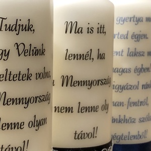 Fényképes emlék gyertya (esküvőre) - esküvő - dekoráció - gyertya & gyertyatartó - Meska.hu