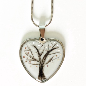 Hajas,  hajtincses emlékőr medál, lánc  - Meska.hu