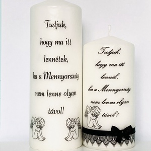 Emlék gyertya (esküvőre), Esküvő, Dekoráció, Gyertya & Gyertyatartó, Gyertya-, mécseskészítés, Mindenmás, MESKA