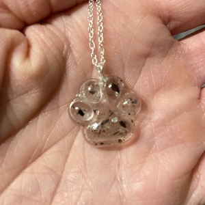 Pici tappancs emlék medál, Hamvakkal készült kegyeleti medál, kegyeleti ékszer, Ékszer, Nyaklánc, Medálos nyaklánc, Ékszerkészítés, MESKA