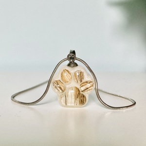 Kisállat (kutya, macska...) kegyeleti medál, pandi gyöngy - ékszer - nyaklánc - medálos nyaklánc - Meska.hu