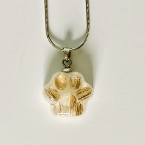 Kisállat (kutya, macska...) kegyeleti medál, pandi gyöngy - ékszer - nyaklánc - medálos nyaklánc - Meska.hu