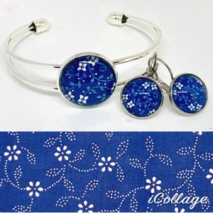 Kékfestő füli és karperec, Ékszer, Nyaklánc, Medálos nyaklánc, Ékszerkészítés, MESKA