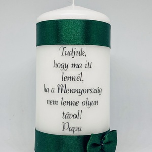 Emlék gyertya (esküvőre) - esküvő - dekoráció - gyertya & gyertyatartó - Meska.hu