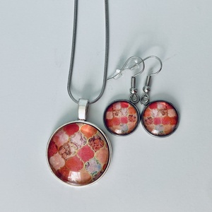 Marokkói mintás füli és medál - ékszer - nyaklánc - medálos nyaklánc - Meska.hu