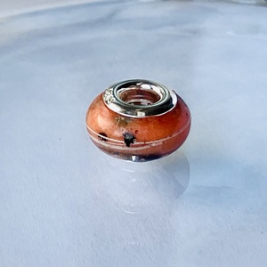 Pandora jellegű kegyeleti gyöngy kisállat szőrrel vagy Hamvakkal készült kegyeleti medál, kegyeleti ékszer - ékszer - nyaklánc - medálos nyaklánc - Meska.hu