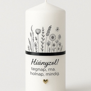 Emlék gyertya (esküvőre), temetésre - Meska.hu