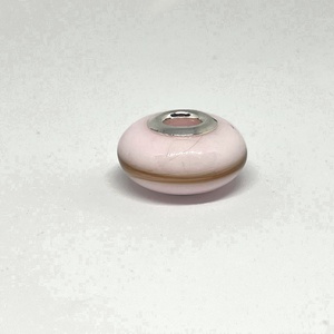 Púderrózsaszín emlékőr pandora gyöngy hajjal - ékszer - nyaklánc - medálos nyaklánc - Meska.hu