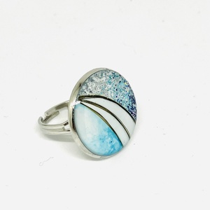 Hajjal készült emlék ékszer - csillámos gyűrű, Ékszer, Nyaklánc, Medálos nyaklánc, Ékszerkészítés, MESKA