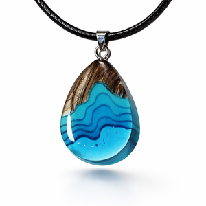 Hajjal készülő 3D tenger effektes medál, Ékszer, Nyaklánc, Medálos nyaklánc, Ékszerkészítés, MESKA