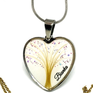 Babahajas medál életfa motívummal - ékszer - nyaklánc - monogram & névnyaklánc - Meska.hu