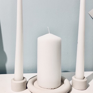 Minimalista esküvői gyertya szett, ceremónia gyertyák - esküvő - dekoráció - esküvői gyertya - Meska.hu
