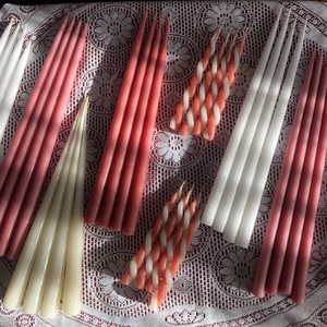 Adventi, mártott gyertyák - Meska.hu